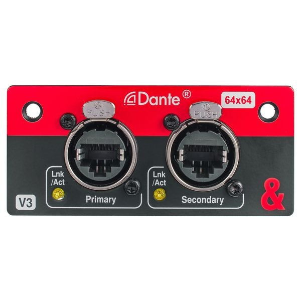 Allen & Heath SQ Dante 64x64 Card M-SQ-Dant64 SQ Dante 64x64 - front view