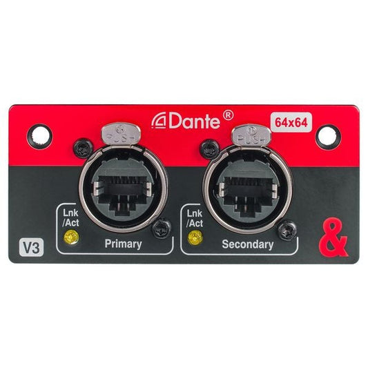 Allen & Heath SQ Dante 64x64 Card M-SQ-Dant64 SQ Dante 64x64 - front view