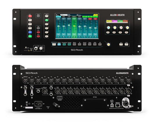 Allen & Heath SQ-Rack 48 Channel 96 kHz Digital Rackmount Mixer - front view