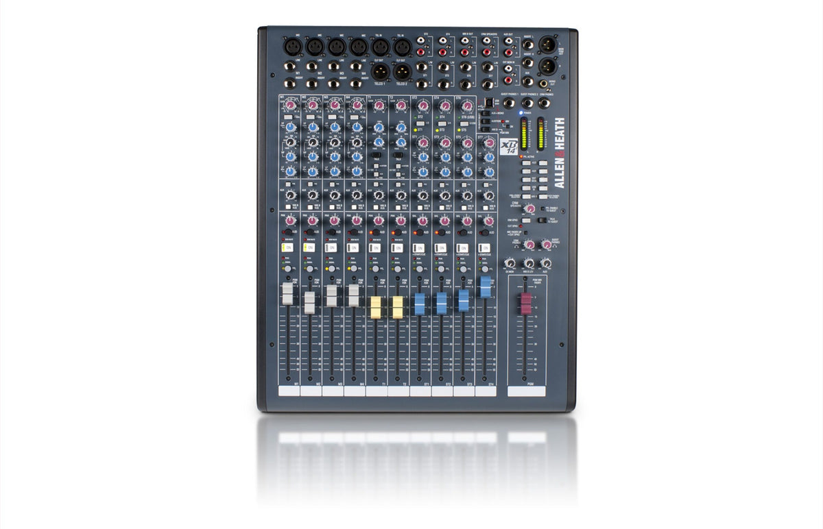 Allen & Heath XB-14-2 Compact Broadcast Mixer with Telco Channels - front view