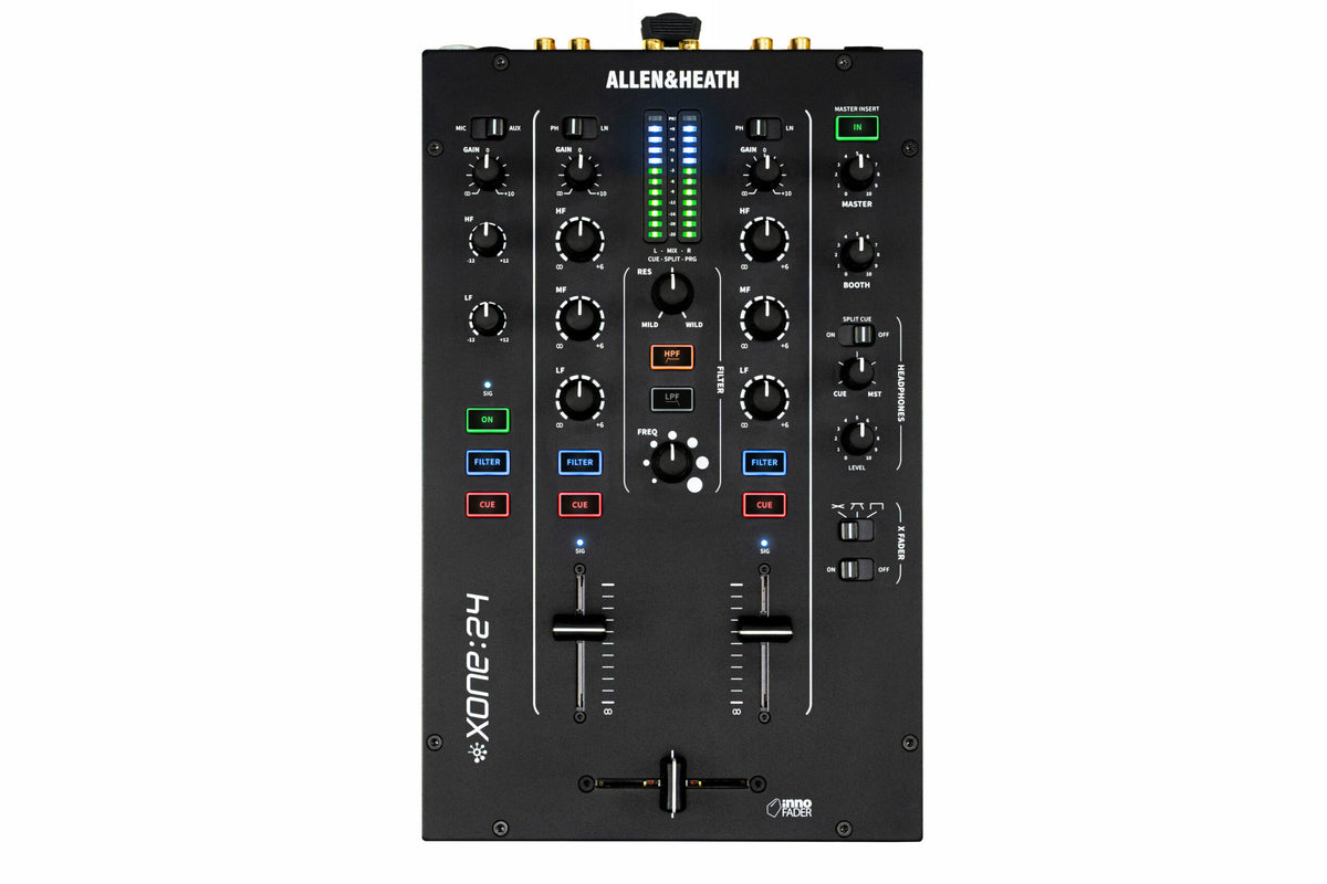 Allen & Heath Xone:24 All Analogue 2+1 Channel DJ Mixer - front view