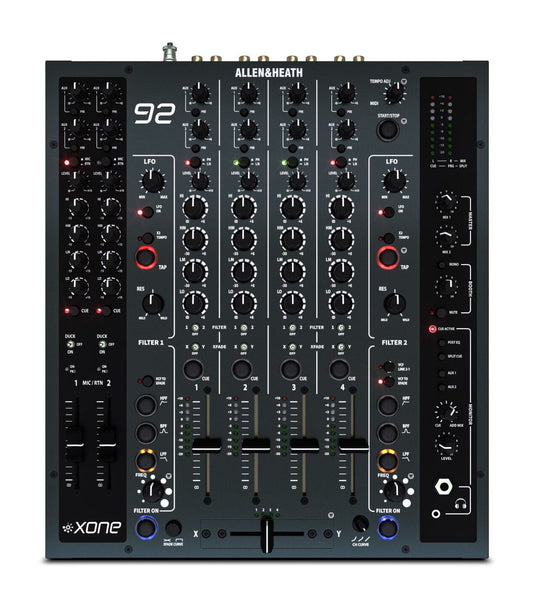 Allen & Heath Xone:92 4+2 Channel 100% Analogue Club DJ Mixer - front view