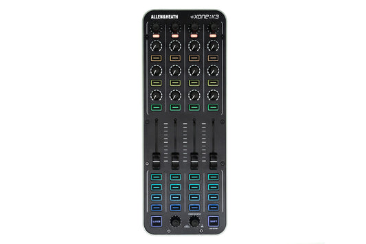 Allen & Heath Xone:K3 DJ MIDI Controller with 52 Controls, 3 Layers - front view
