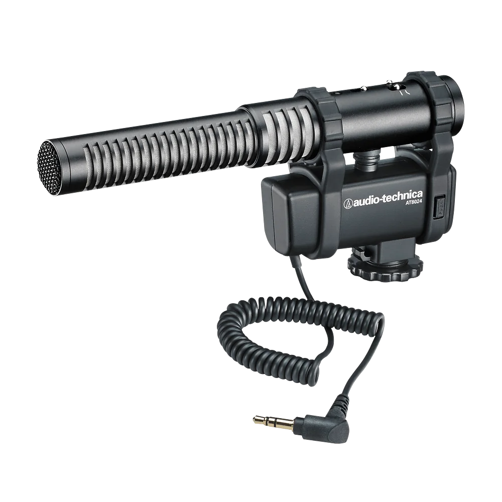 Audio-Technica AT8024 Stereo/Mono Camera-Mount Microphone - front view