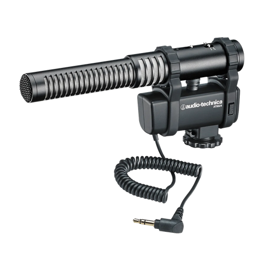 Audio-Technica AT8024 Stereo/Mono Camera-Mount Microphone - front view