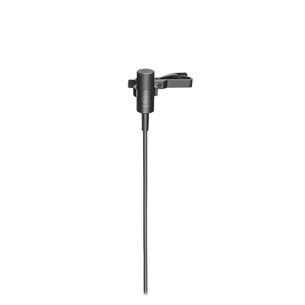 Audio-Technica AT803 Omnidirectional Condenser Lavalier Microphone - front view