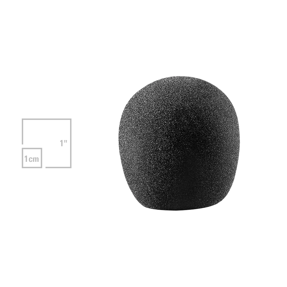 Audio-Technica AT8114 Ball-Shaped Foam Windscreen - front view
