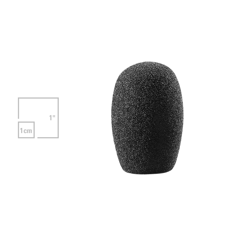 Audio-Technica AT8115 Small Egg-Shaped Foam Windscreen - front view