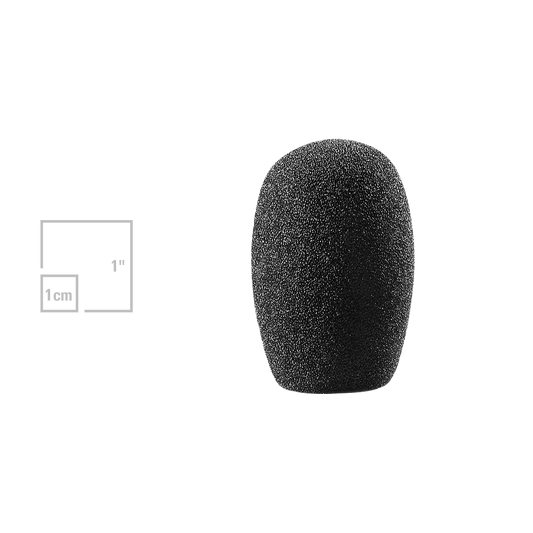 Audio-Technica AT8115 Small Egg-Shaped Foam Windscreen - front view