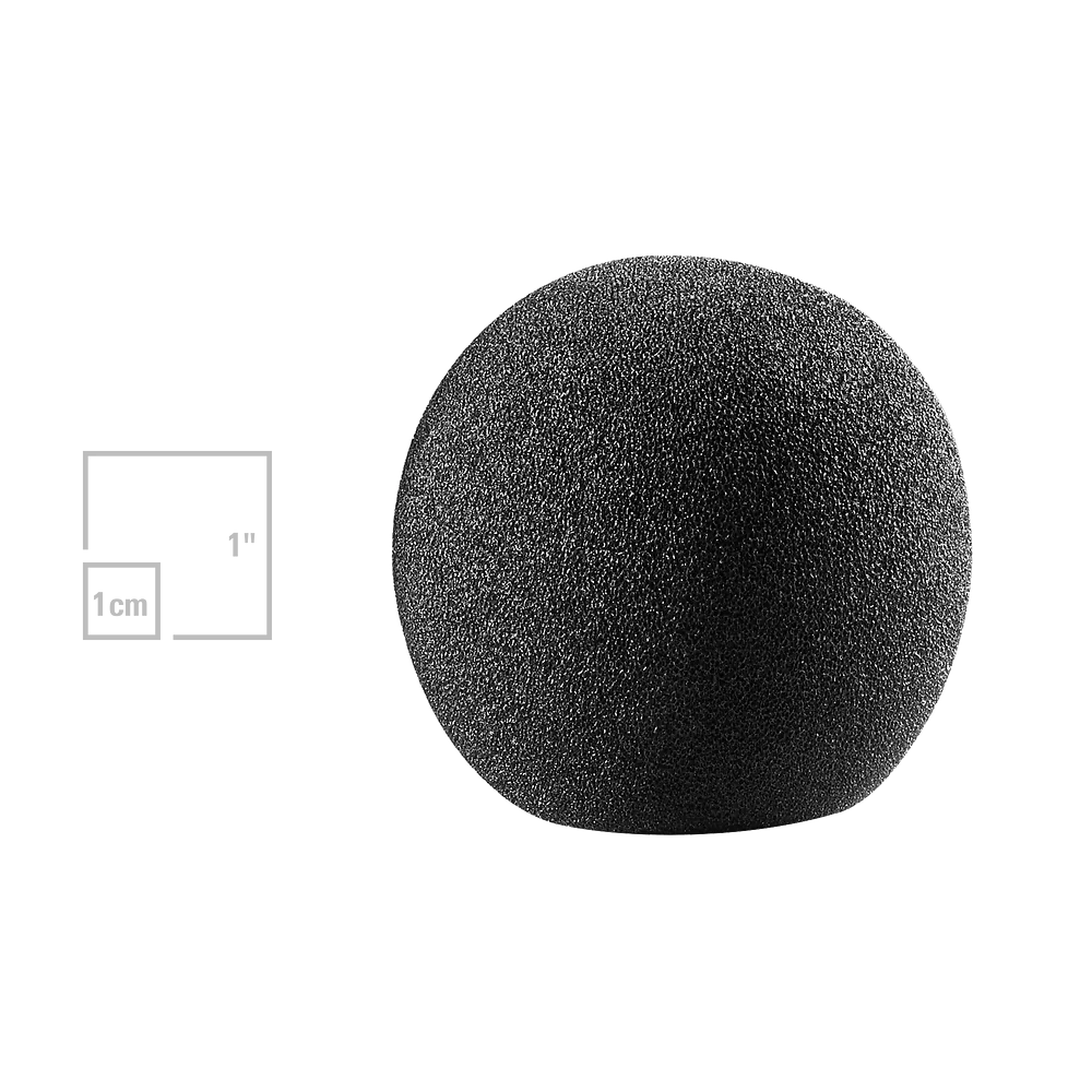 Audio-Technica AT8120 Large Ball-Shaped Foam Windscreen - front view