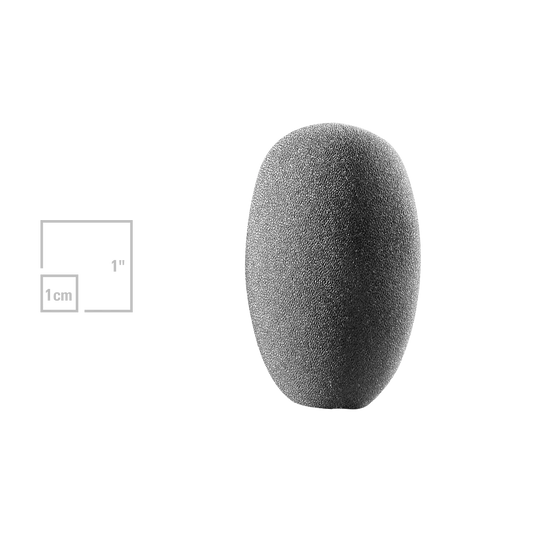 Audio-Technica AT8136 Egg-Shaped Foam Windscreen - front view