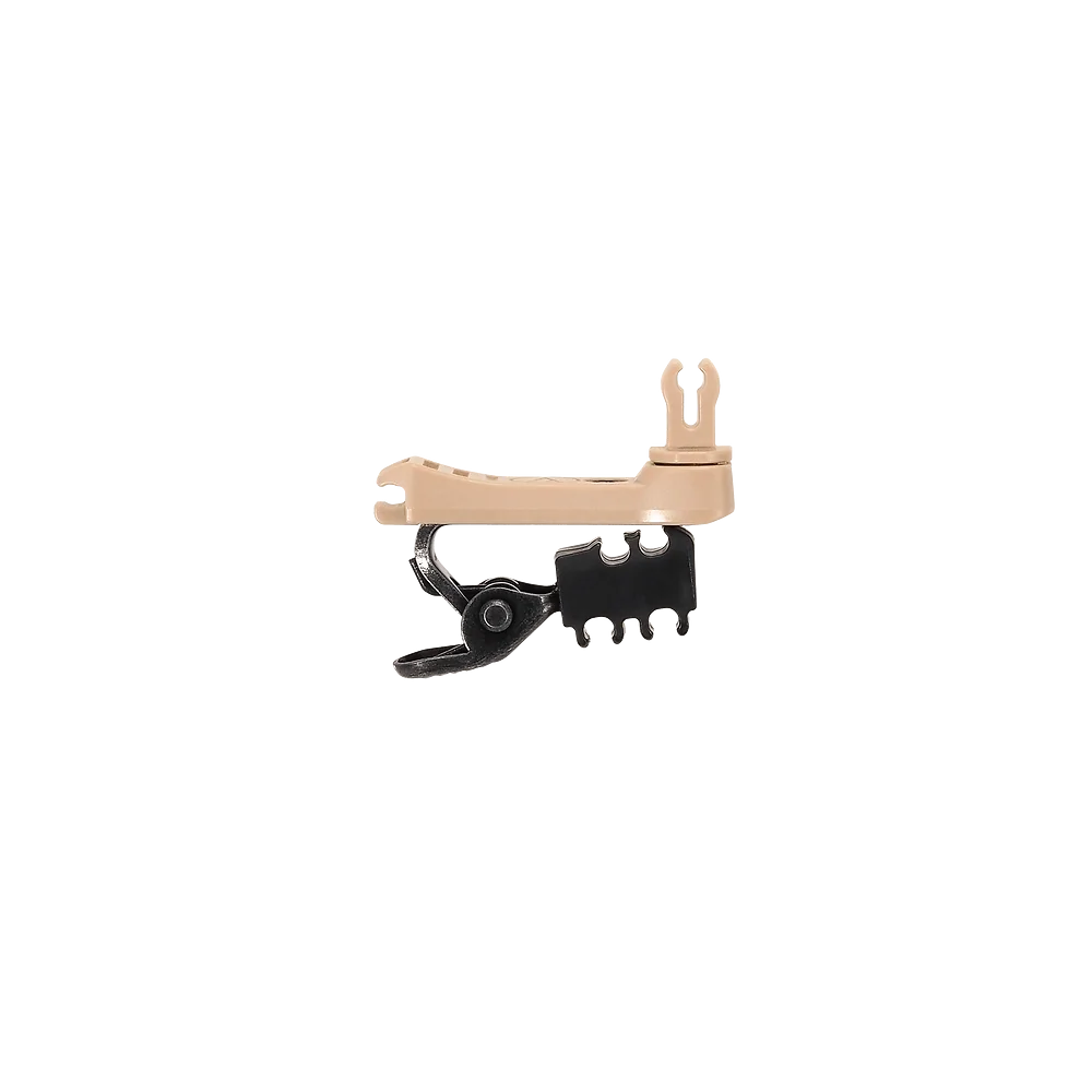 Audio-Technica AT8461a-TH Lavalier Microphone Clips, 3-Pack, Beige - front view