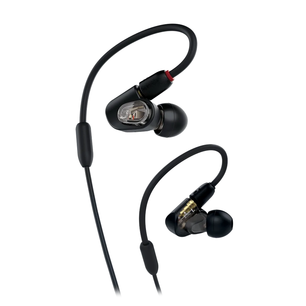 Audio-Technica ATH-E50 Balanced Armature In-Ear Monitor Earphones - front view