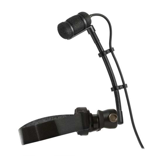 Audio-Technica ATM350W Cardioid Condenser Instrument Microphone - front view