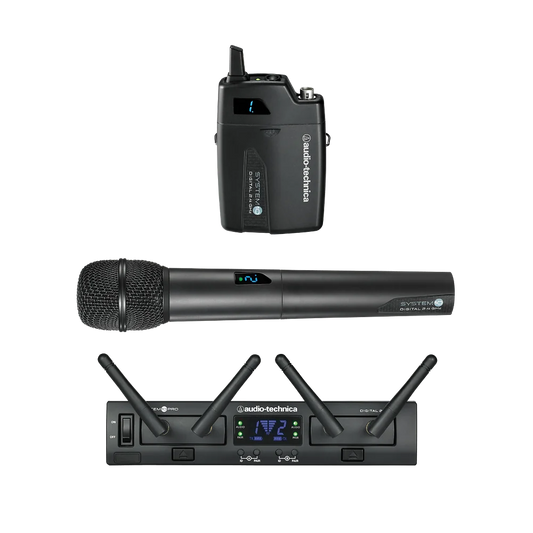 Audio-Technica ATW-1312 Rack-Mount Dual Handheld/Body-Pack System - front view