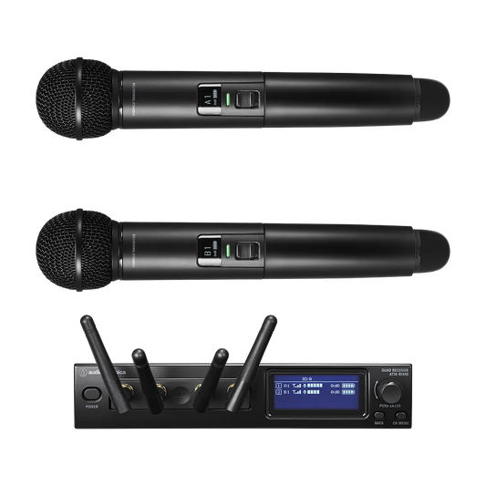 Audio-Technica ATW-1422 System 20 PRO Dual Handheld Microphone System - front view