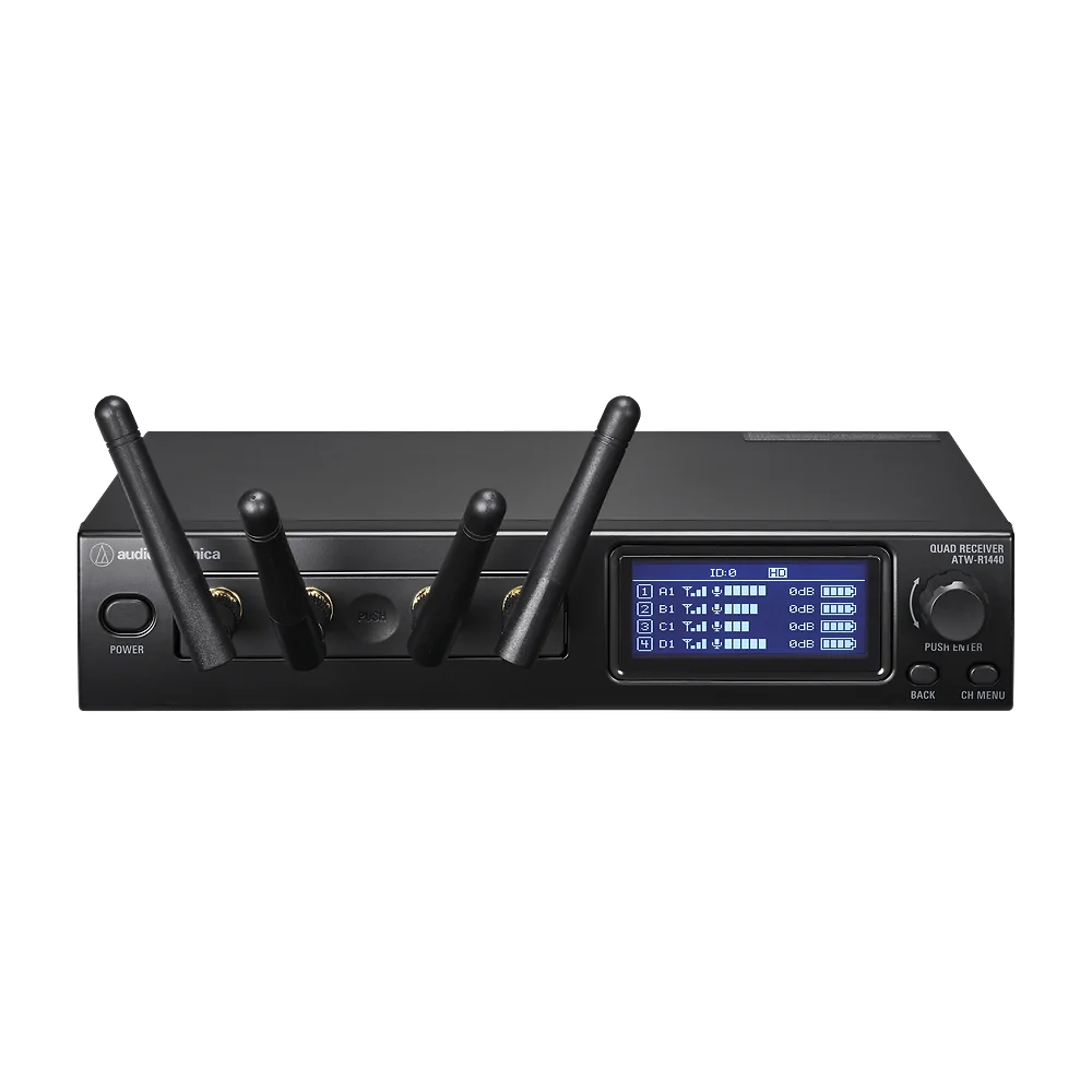 Audio-Technica ATW-R1440 System 20 PRO 4-Channel Receiver - front view