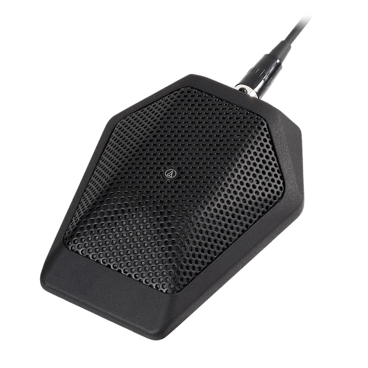Audio-Technica U851Rb Cardioid Condenser Boundary Microphone, Black - front view