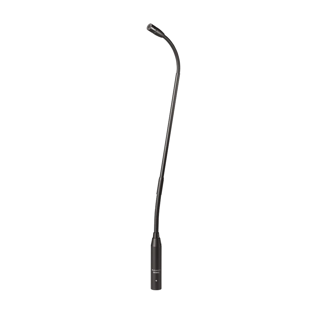 Audio-Technica U859QL Cardioid Condenser Gooseneck Microphone - front view