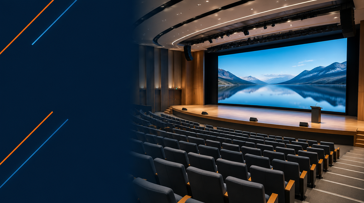 Conference Hall AV Solutions in India hero banner — Conference Hall AV for Corporate AV's professional AV integration services across India