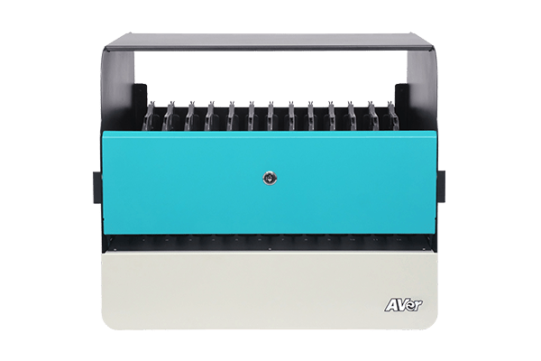 AVer E12 12-Device Charging Station for Tablets, Laptops, and More - front view