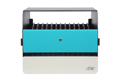 AVer E12 12-Device Charging Station for Tablets, Laptops, and More - front view