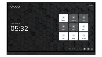 Avocor AVE-6550 65-inch 4K interactive display with IR touch - front view