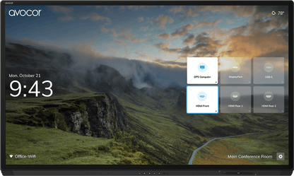 Avocor AVG-7560 75-inch 4K interactive display with InGlass touch - front view