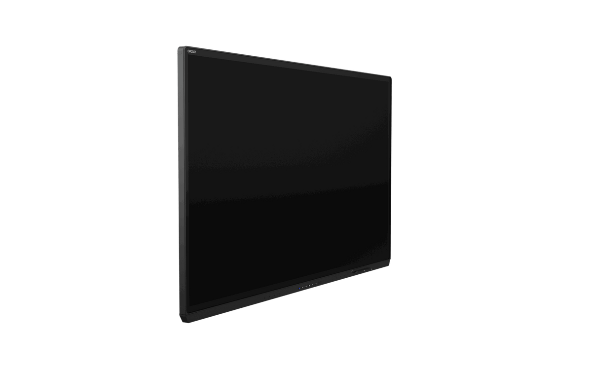 Avocor AVG-8560 85-inch 4K interactive display with InGlass touch - angled view
