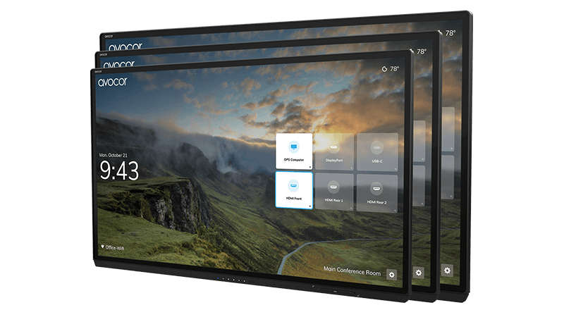 Avocor AVG-8560 85-inch 4K interactive display with InGlass touch - view 4