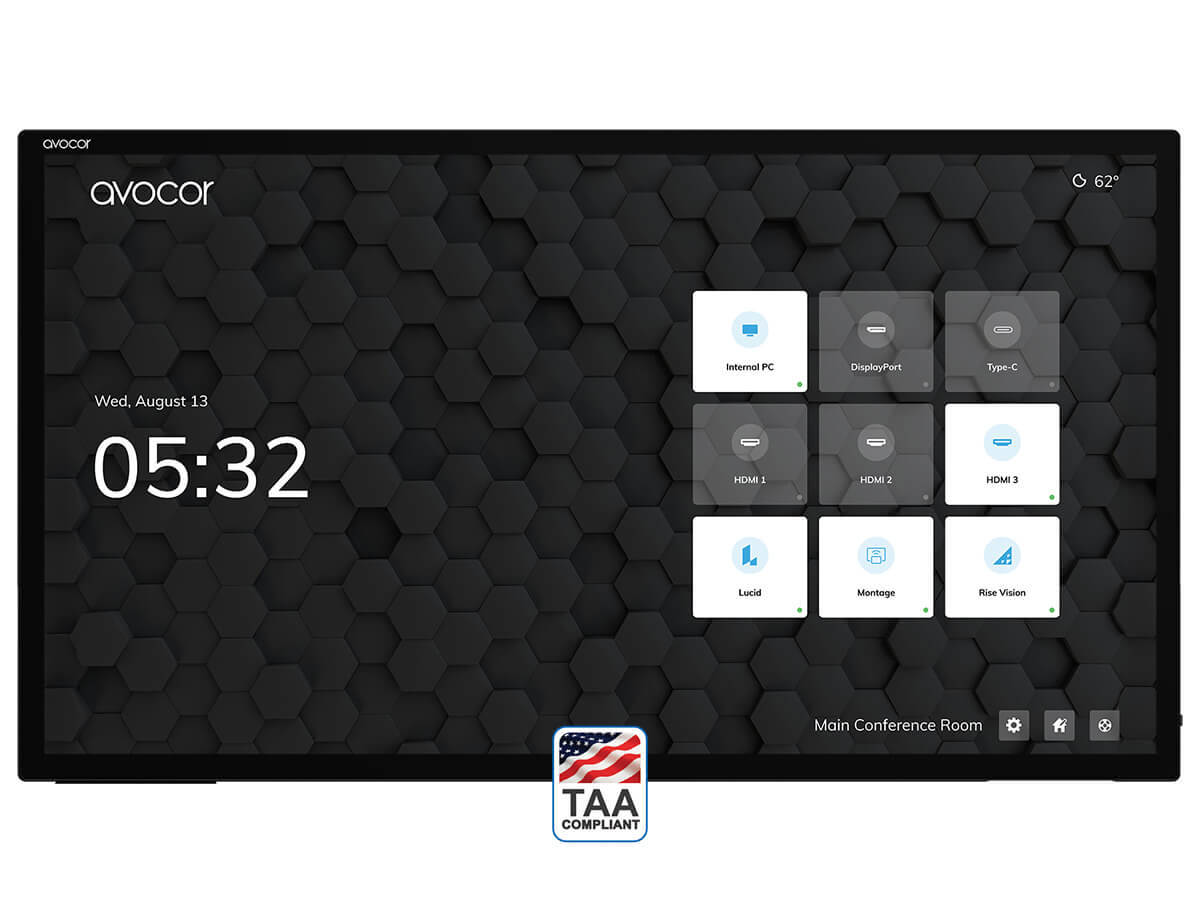 Avocor AVH-6520 65-inch 4K interactive display with PCAP touch - view 3