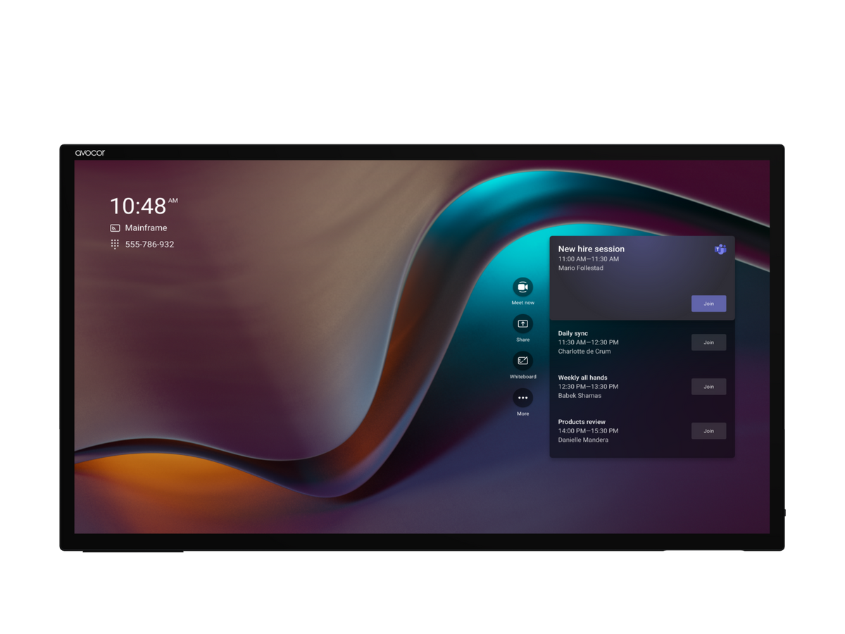 Avocor AVH-7520 75-inch 4K interactive display with PCAP touch - front view