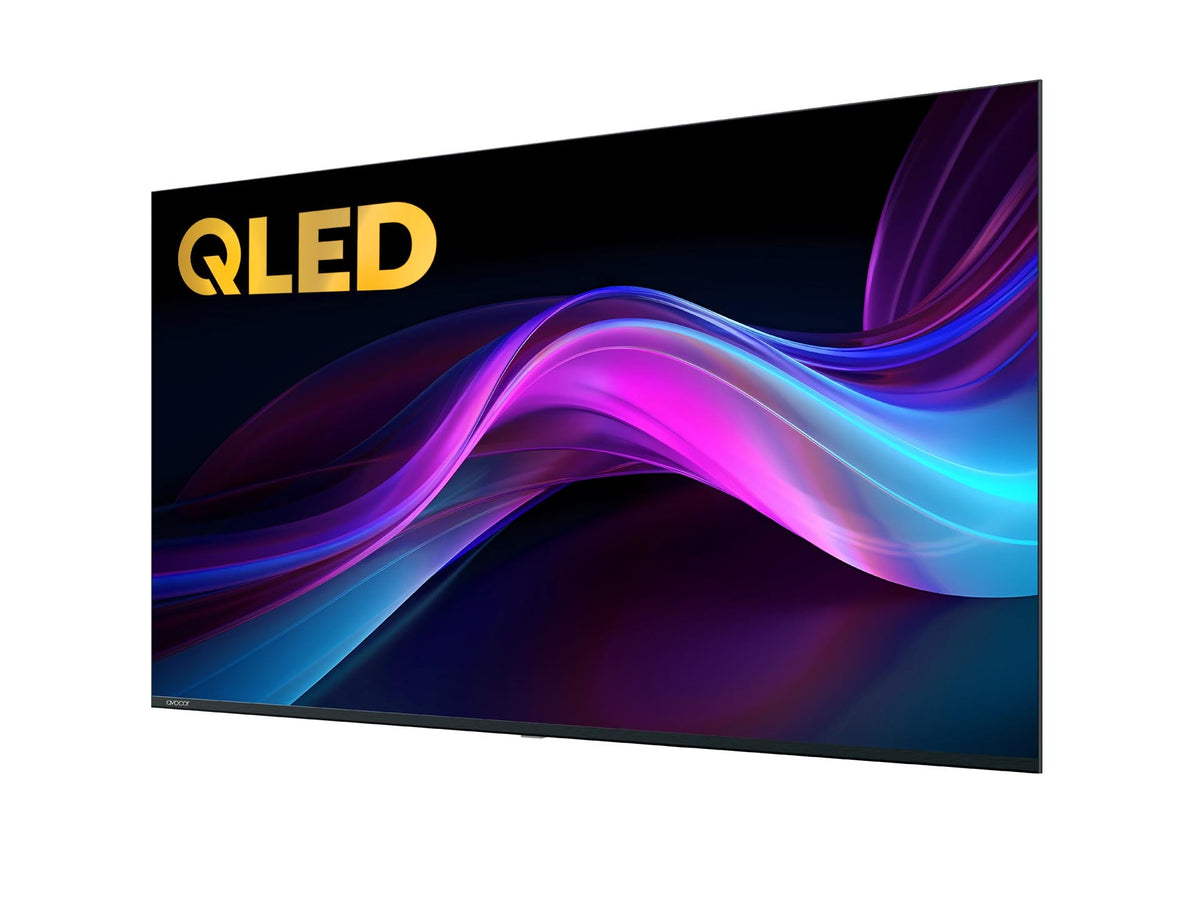 Avocor AVK-7510 75-inch 4K QLED non-interactive display - angled view