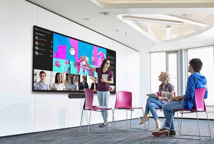 Avocor AVL-1050-T 105-inch 21:9 5K ultra-wide interactive display with PCAP touch - in use