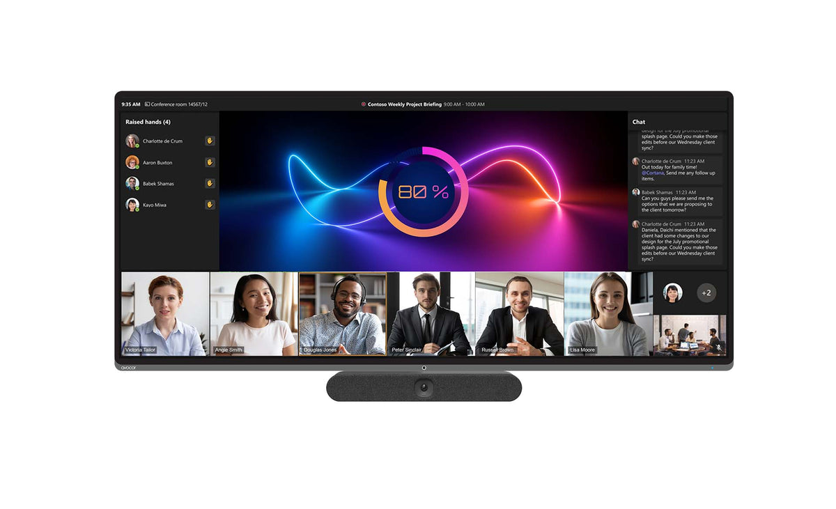 Avocor AVL-1050-T 105-inch 21:9 5K ultra-wide interactive display with PCAP touch - front view