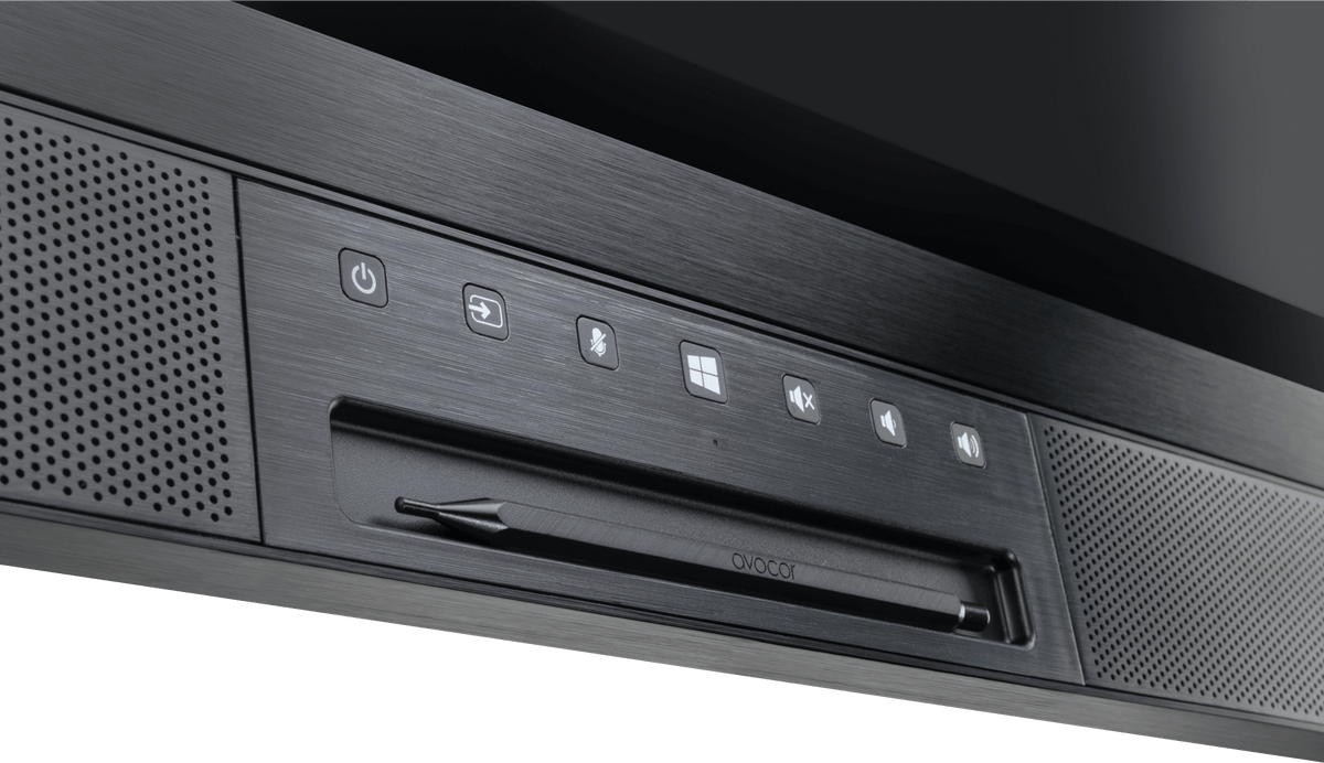 Avocor AVW-5555 55-inch 4K all-in-one interactive display with InGlass touch and built-in camera - front view