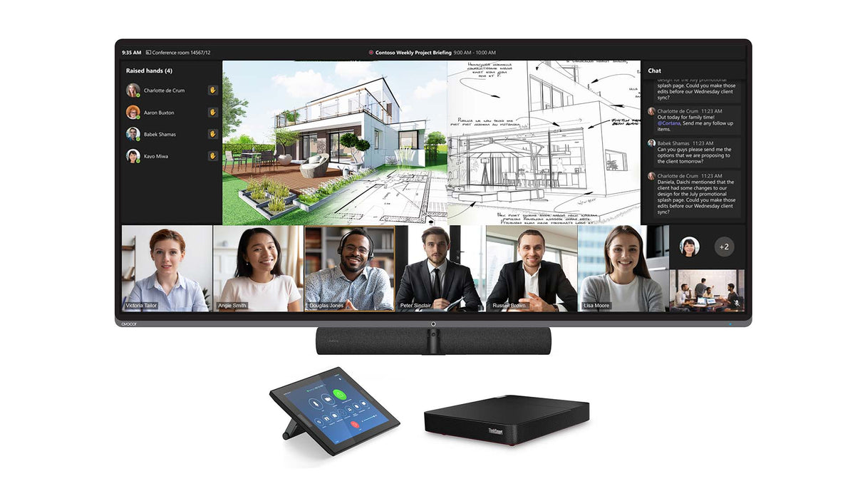 Avocor CollabTouch Jabra modular meeting room solution with a Jabra PanaCast 50 - view 3