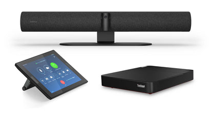 Avocor CollabTouch Jabra modular meeting room solution with a Jabra PanaCast 50 - in use