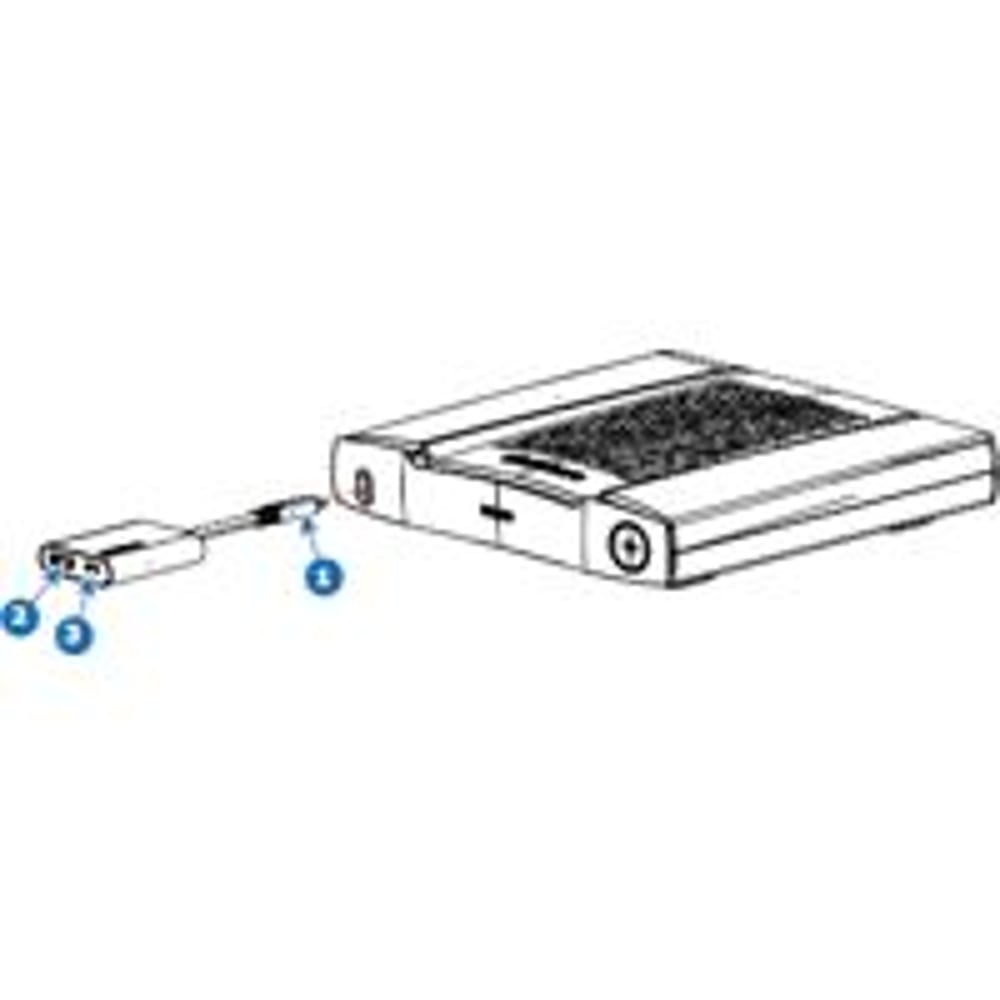 Barco R9861581 HDMI IN to USB-C Converter Kit HDMI to USB-C converter kit - connection diagram with base unit