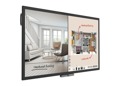 BenQ CP6501K: 65 Inch 4K UHD Interactive Flat Panel (DuoBoard) - angled view (2 of 2)
