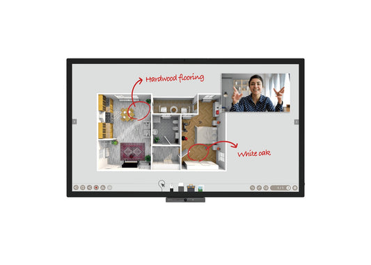 BenQ CP6501K: 65 Inch 4K UHD Interactive Flat Panel (DuoBoard) - front view