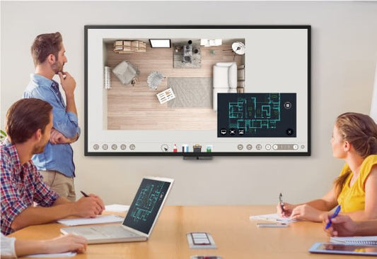BenQ CP7501K: 75 Inch 4K UHD Interactive Flat Panel (DuoBoard) - in-use view