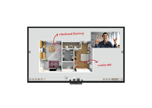 BenQ CP8601K: 86 Inch 4K UHD Interactive Flat Panel (DuoBoard) - front view