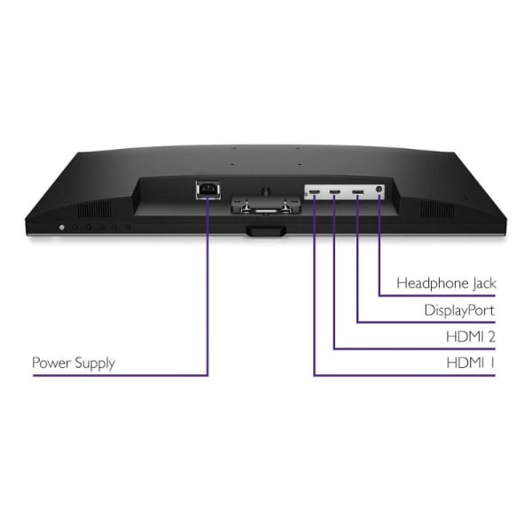 BenQ EL2870U: 28 Inch 4K HDR 1ms Eye Care Gaming Monitor - close-up detail