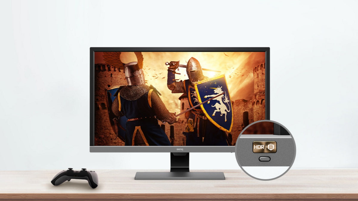 BenQ EL2870U: 28 Inch 4K HDR 1ms Eye Care Gaming Monitor - in-use view