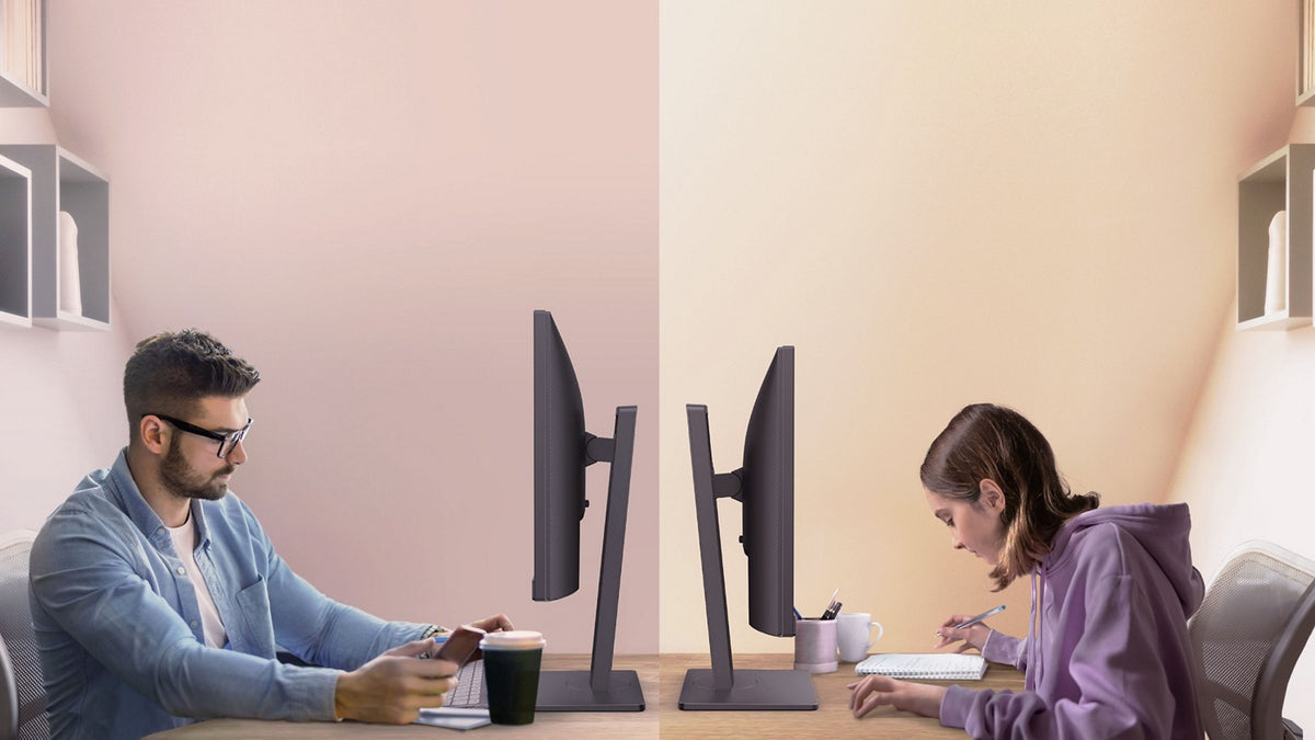 BenQ GW2485TC: 23.8 Inch 1080p Eye-Care LED Monitor - in-use view