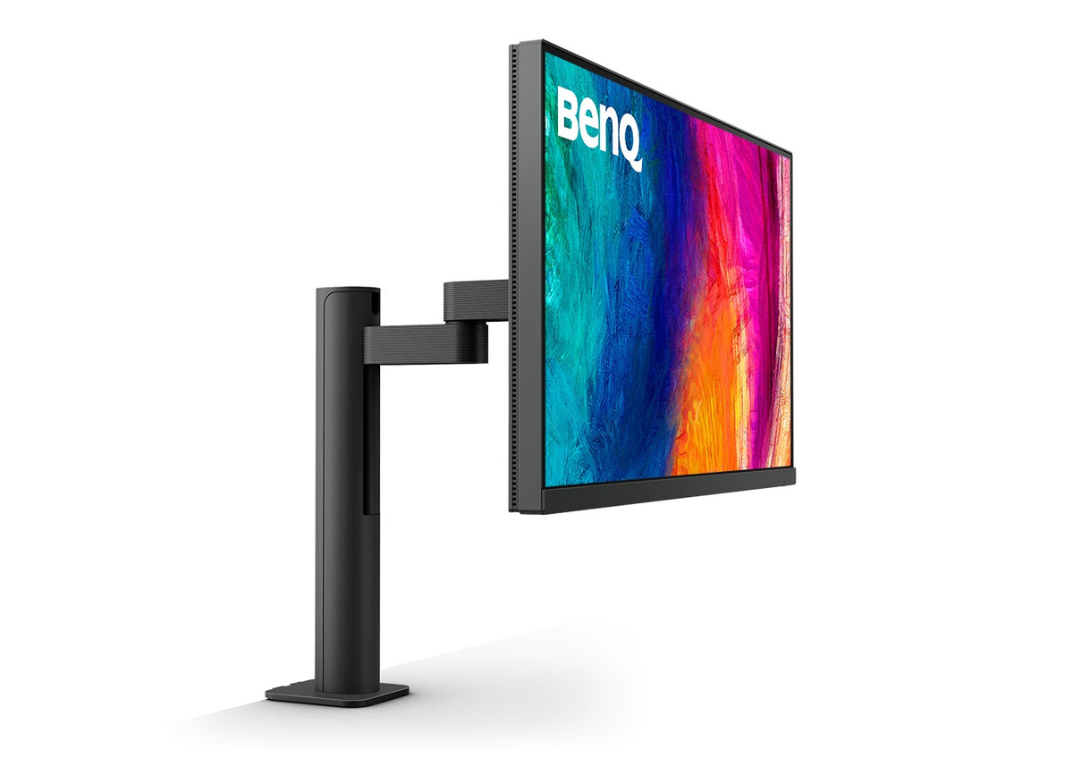 BenQ PD2705U: 27 Inch DesignVue 4K UHD sRGB HDR10 USB-C Designer LED Monitor - angled view