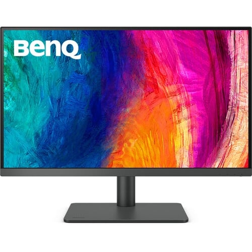 BenQ PD2705U: 27 Inch DesignVue 4K UHD sRGB HDR10 USB-C Designer LED Monitor - front view (2 of 2)