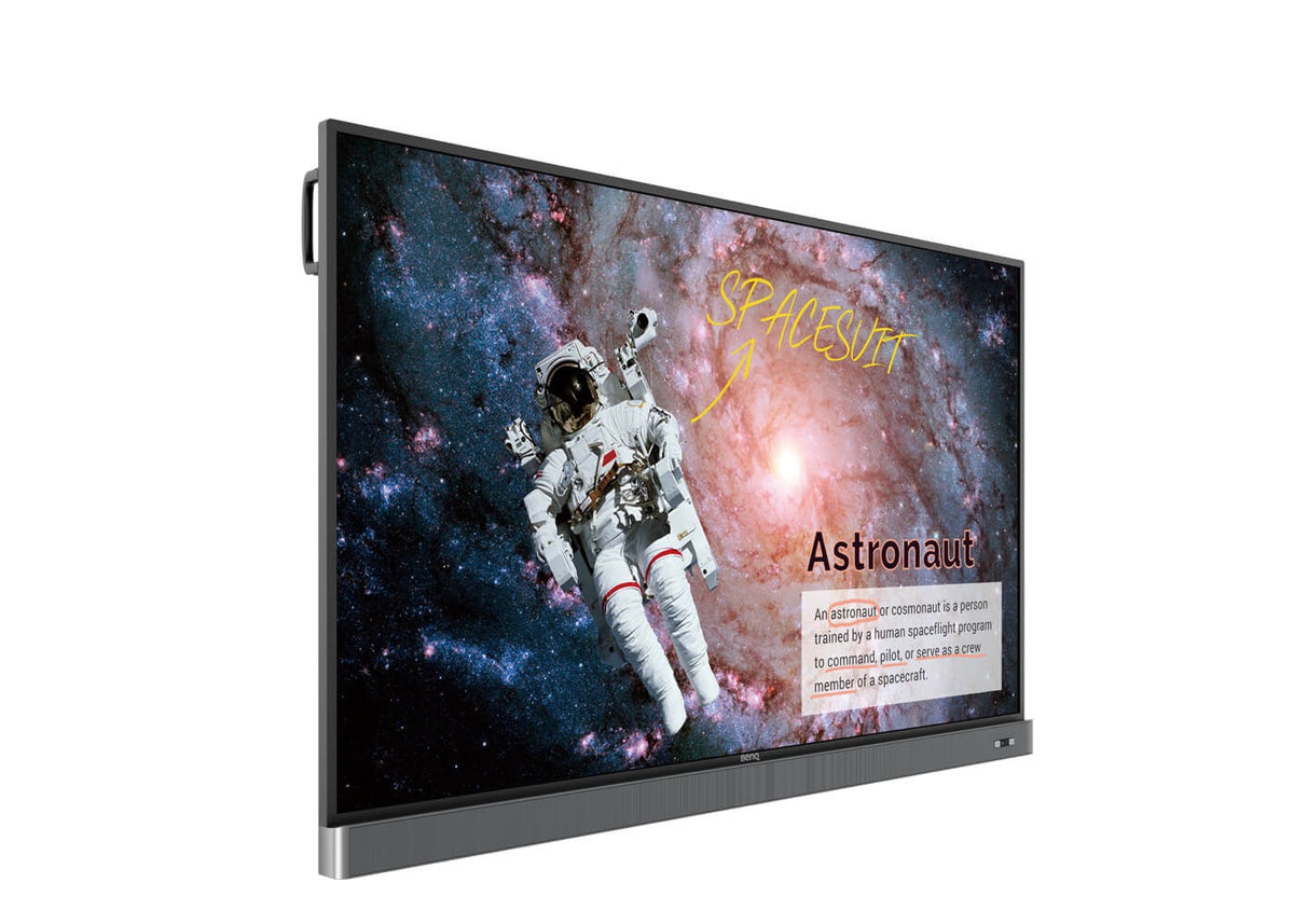 BenQ RM7502K: 75 Inch 4K UHD Interactive Flat Panel (Board Master) - angled view (2 of 3)