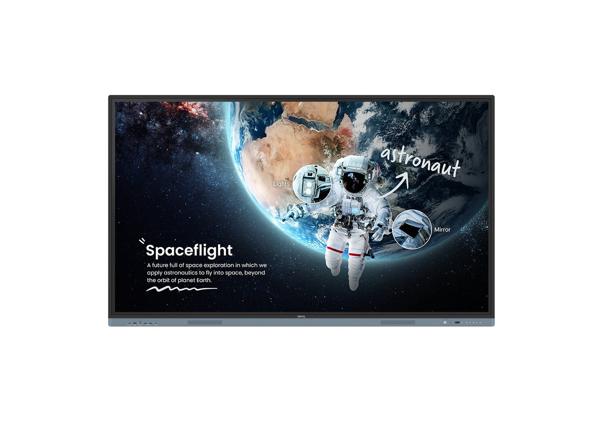 BenQ RM8604: 86 Inch 4K UHD Interactive Flat Panel (Board Master) - angled view (1 of 3)